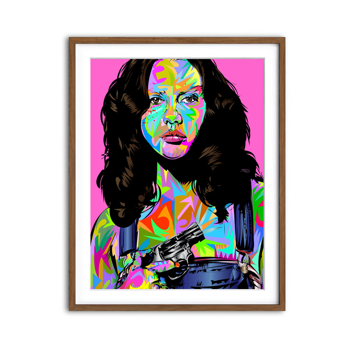 Framed Print 3x4 Walnut