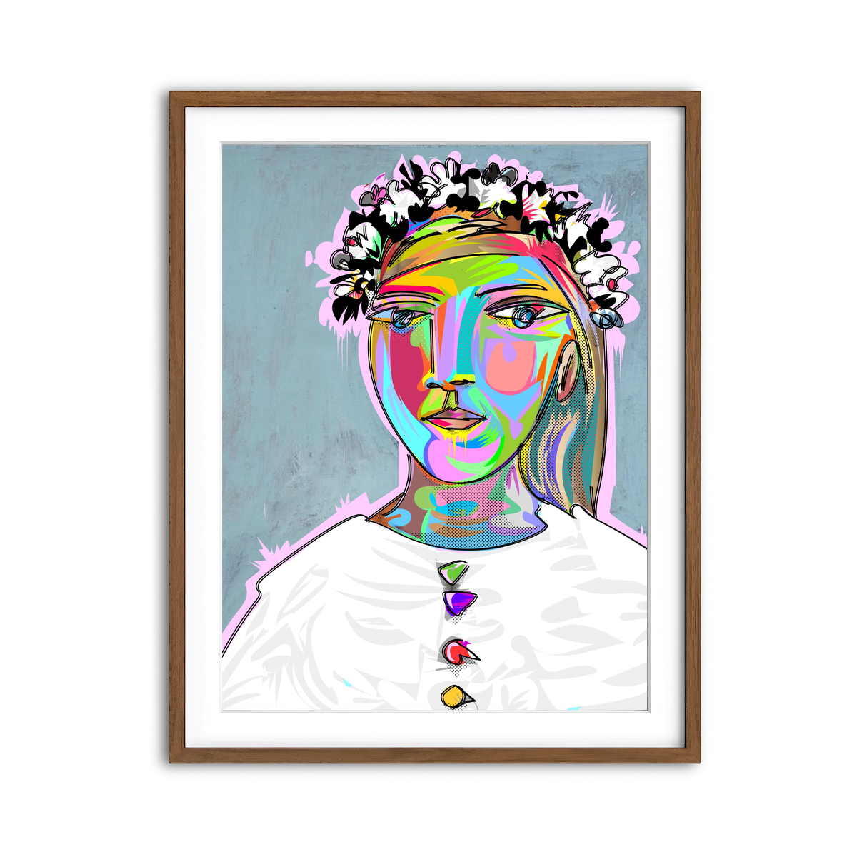 Framed Print 3x4 Walnut