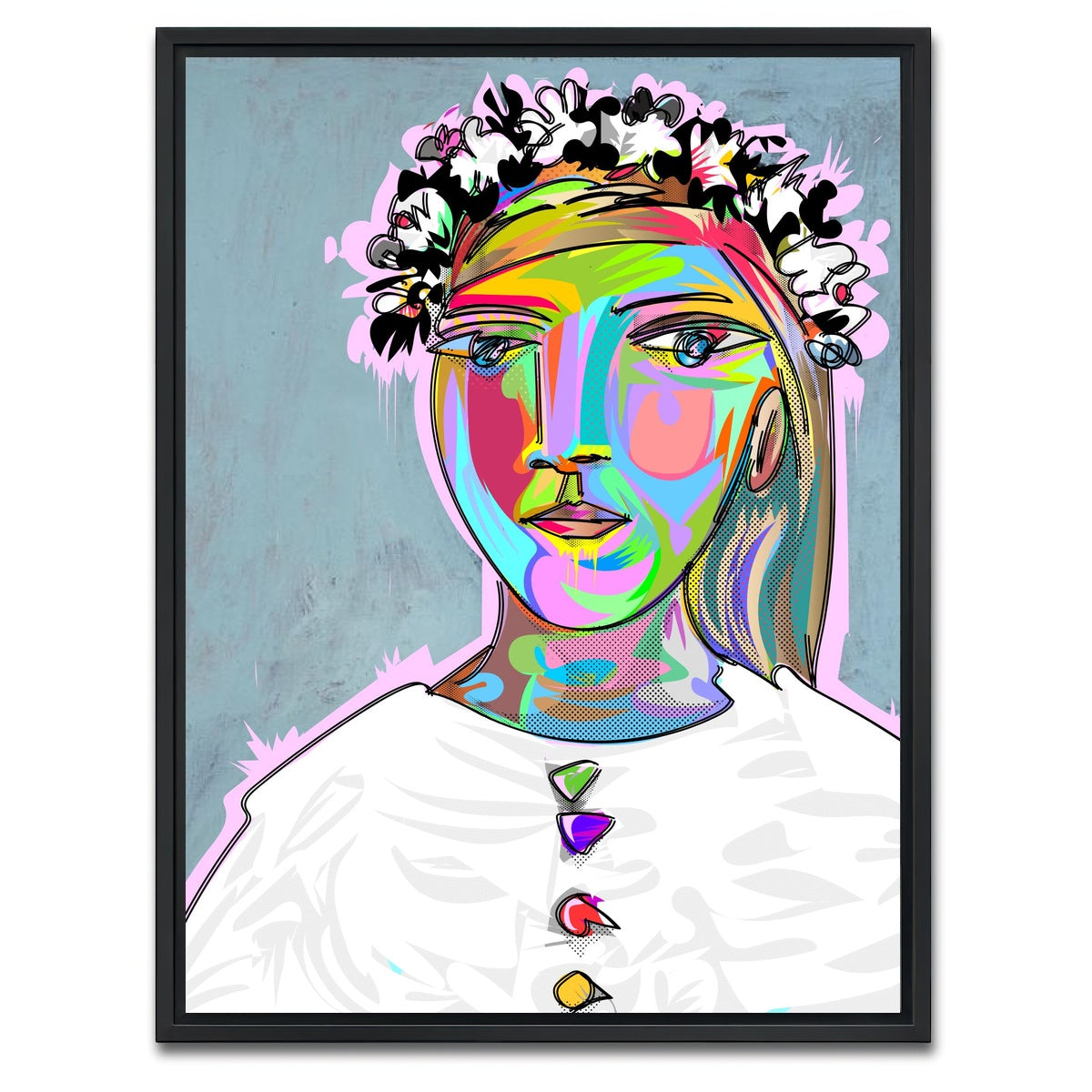 AUTO-MOCKUP WHITE | PICASSO | 1 Piece | Black Framed Canvas | group=3x4