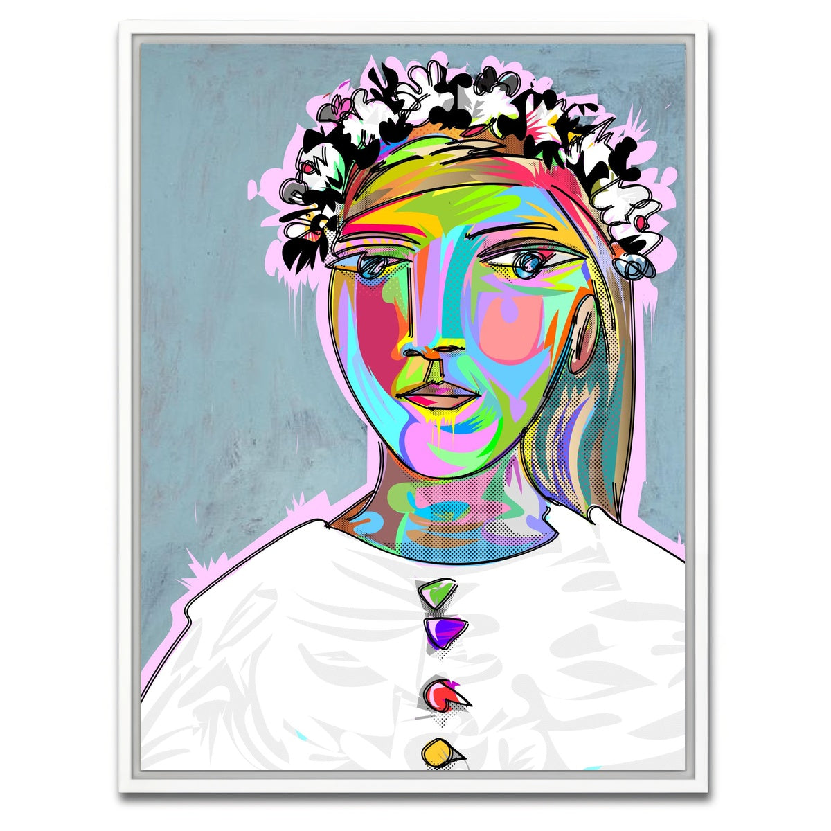 AUTO-MOCKUP WHITE | PICASSO | 1 Piece | White Framed Canvas | group=3x4