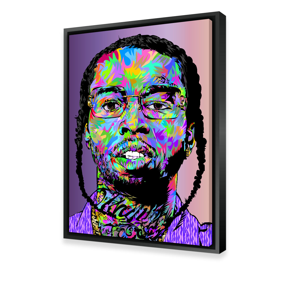 Pop Smoke Abstract Wall Art