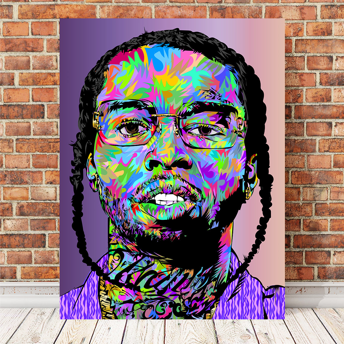 Pop Smoke Abstract Wall Art
