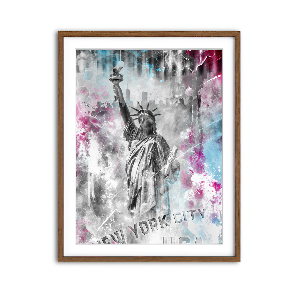 Framed Print 3x4 Walnut