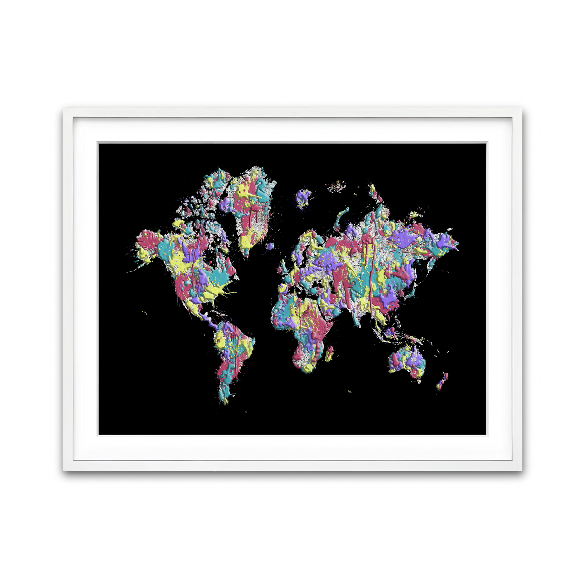 Framed Print 4x3 White