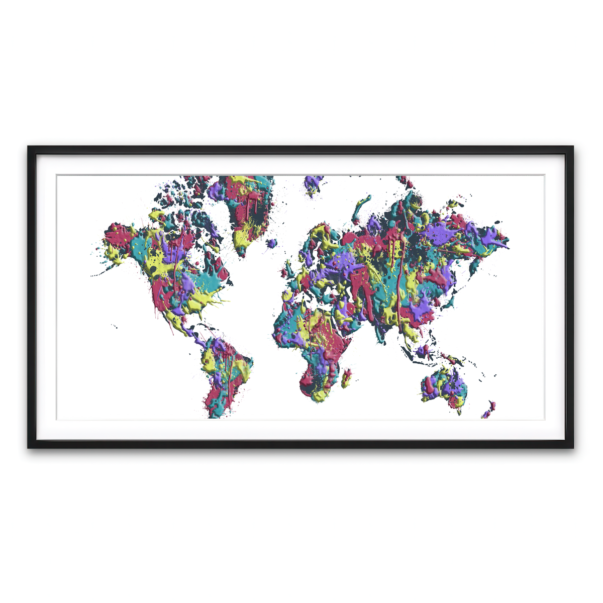 Framed Print 2x1 Black