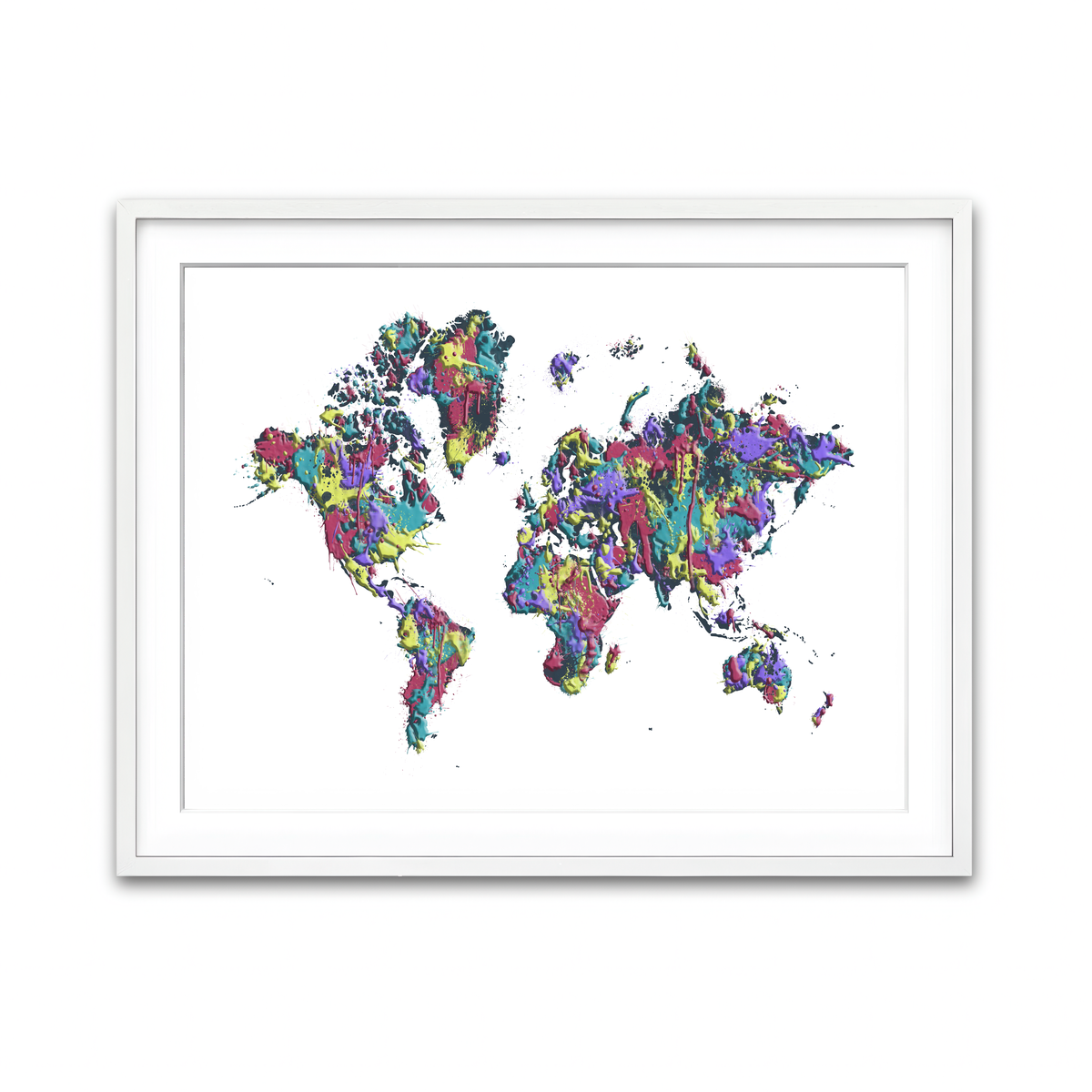 Framed Print 4x3 White