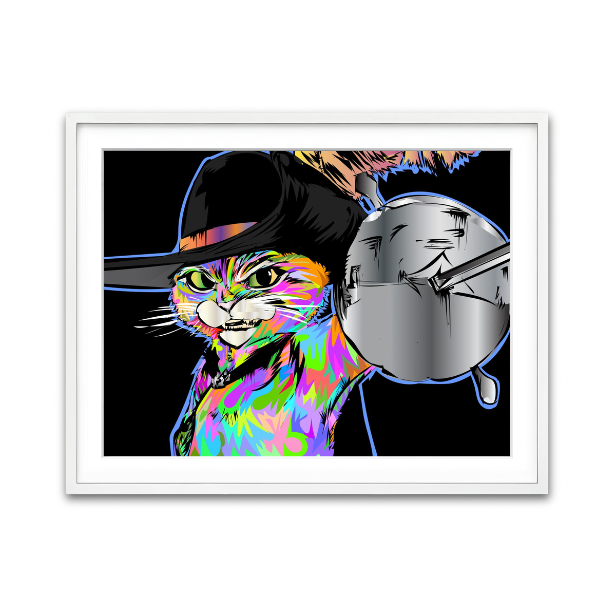 Framed Print 4x3 White