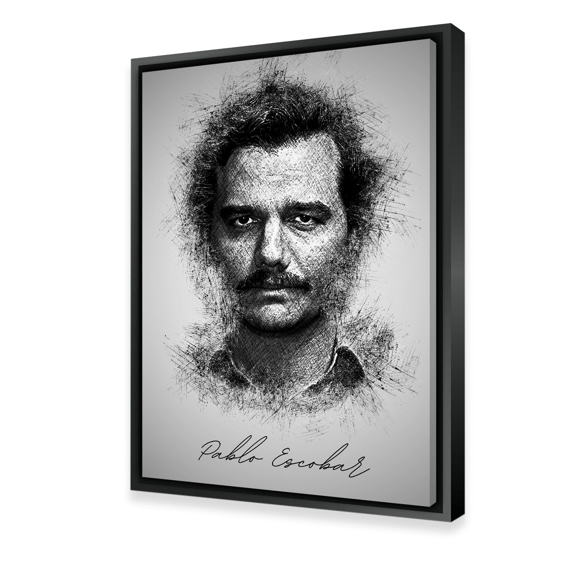 Pablo Escobar Sketch Wall Art