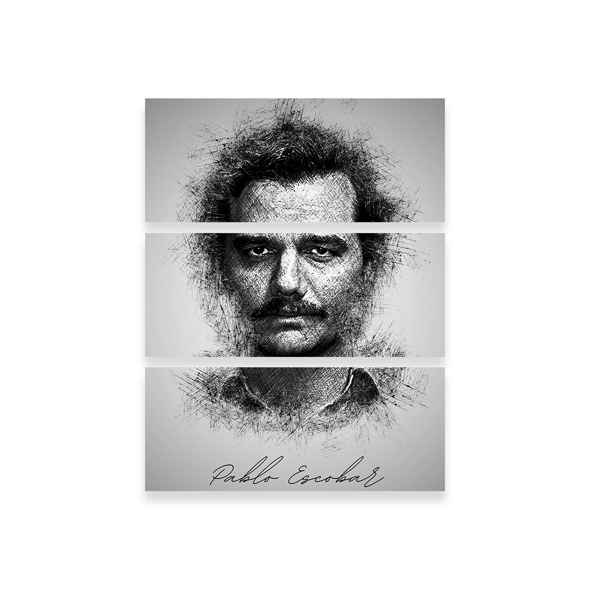 Pablo Escobar Sketch Wall Art