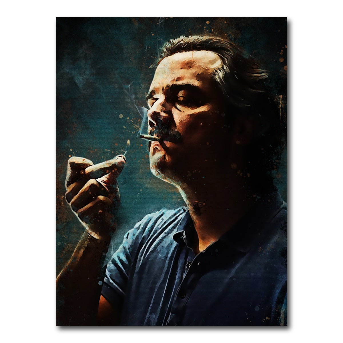 AUTO-MOCKUP WHITE | Pablo Escobar | 1 Piece | Gallery Wrap Canvas | group=3x4