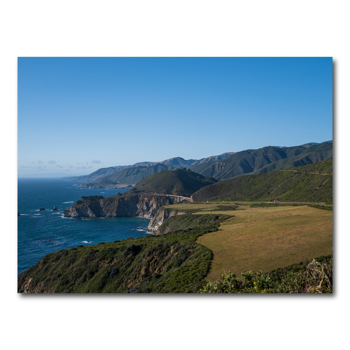 AUTO-MOCKUP WHITE | Pacific Coast Hwy CA | 1 Piece | Gallery Wrap Canvas | group=4x3