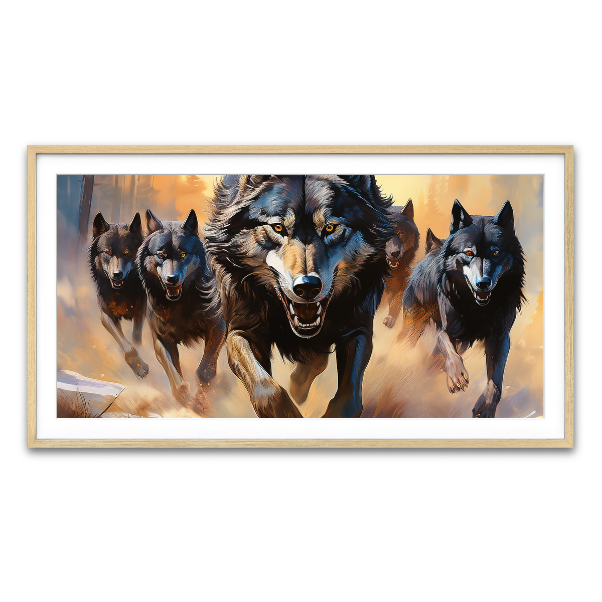 Framed Print 2x1 Natural