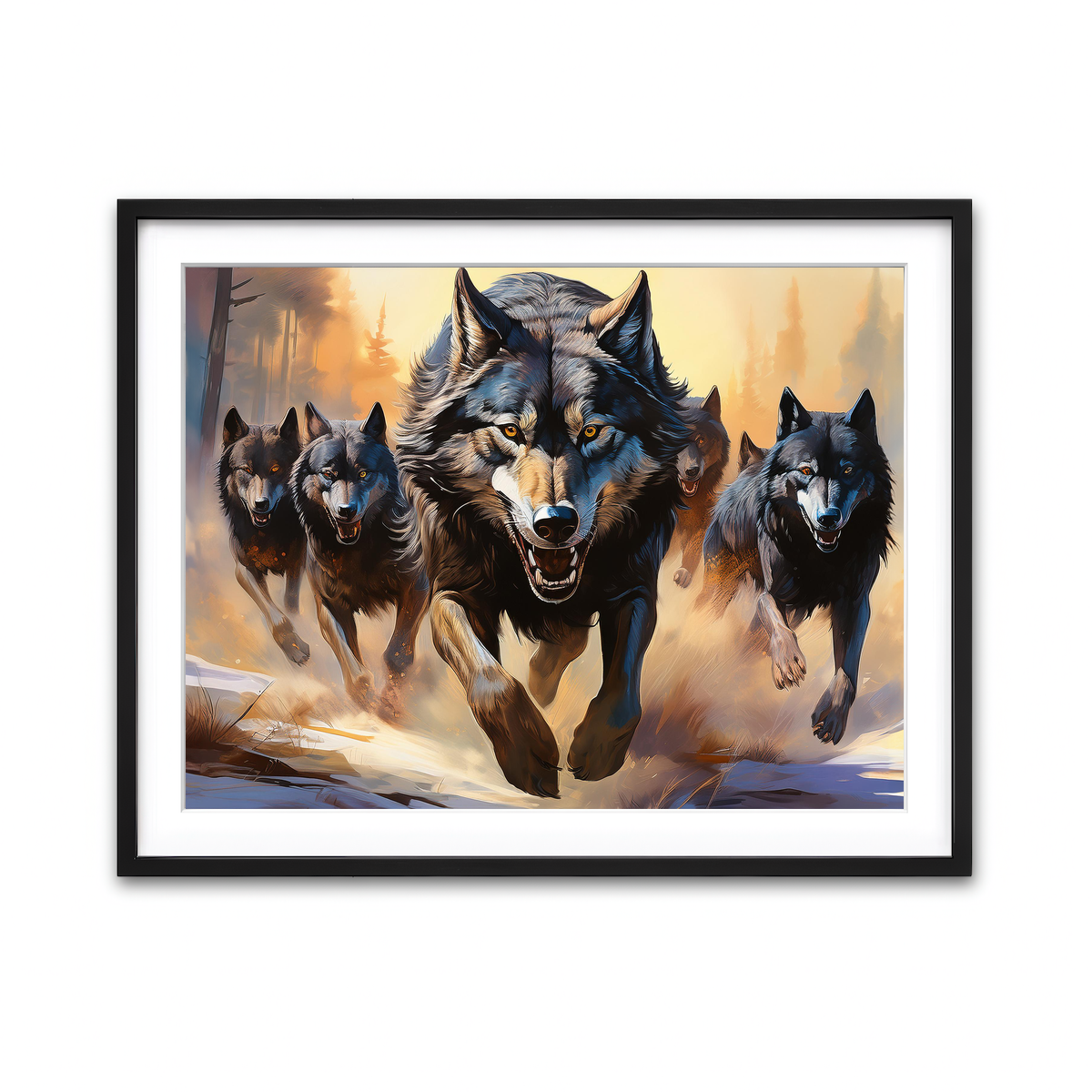 Framed Print 4x3 Black