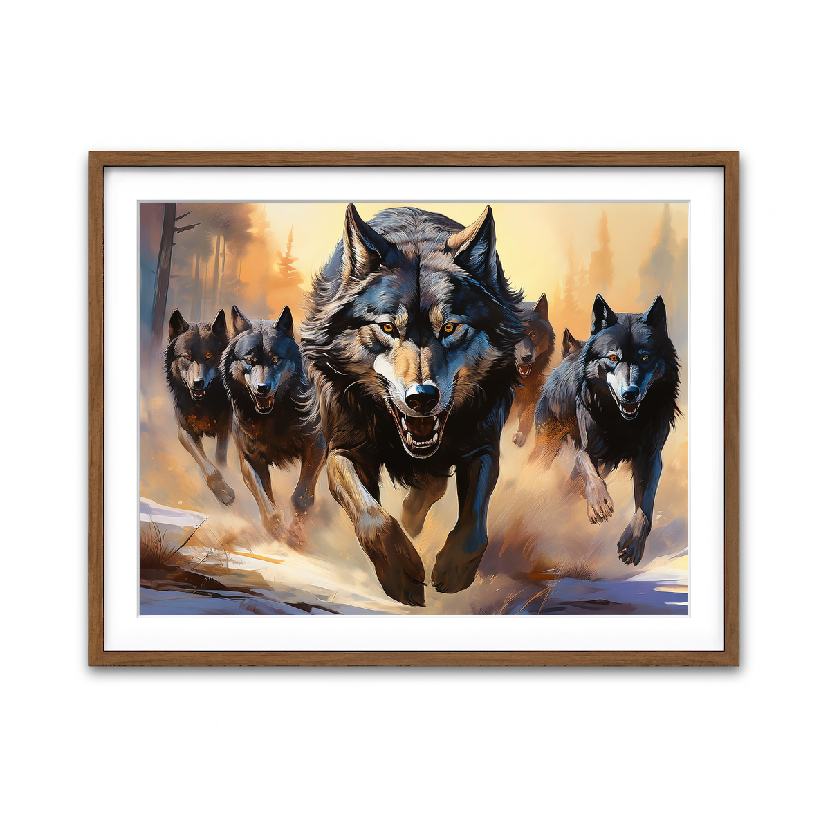 Framed Print 4x3 Walnut