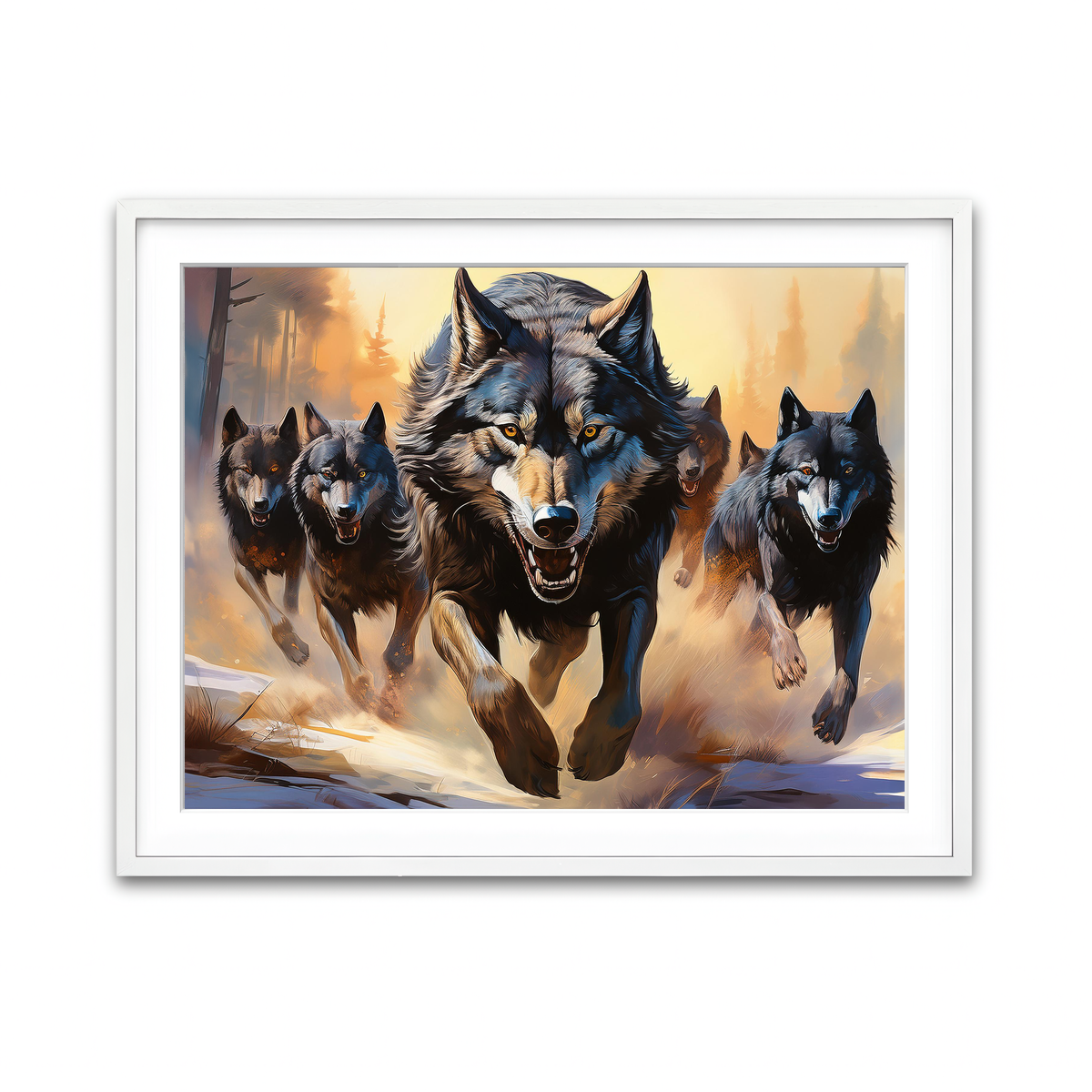 Framed Print 4x3 White