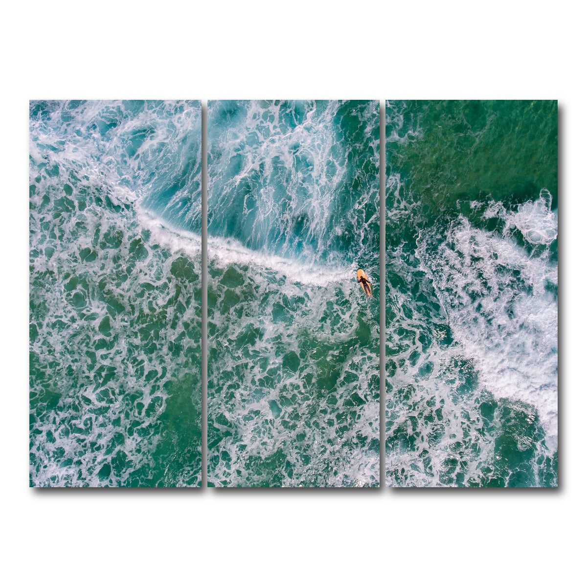 AUTO-MOCKUP WHITE | Paddling Out | 3 Piece | Gallery Wrap Canvas | group=8x18