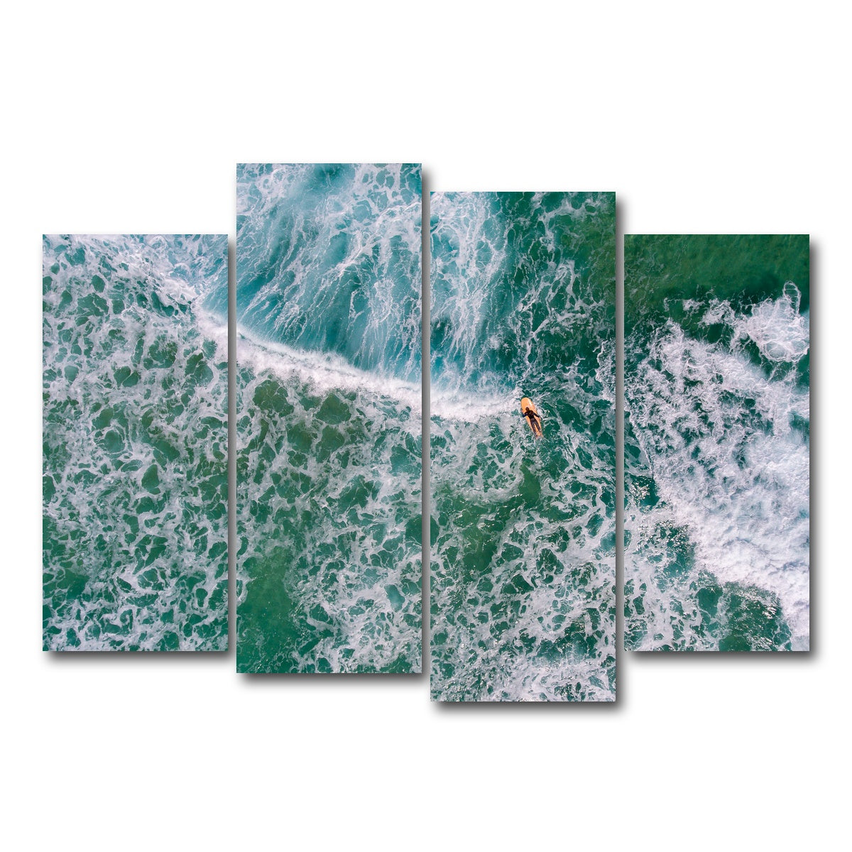 AUTO-MOCKUP WHITE | Paddling Out | 4 Piece | Gallery Wrap Canvas | group=4_normal