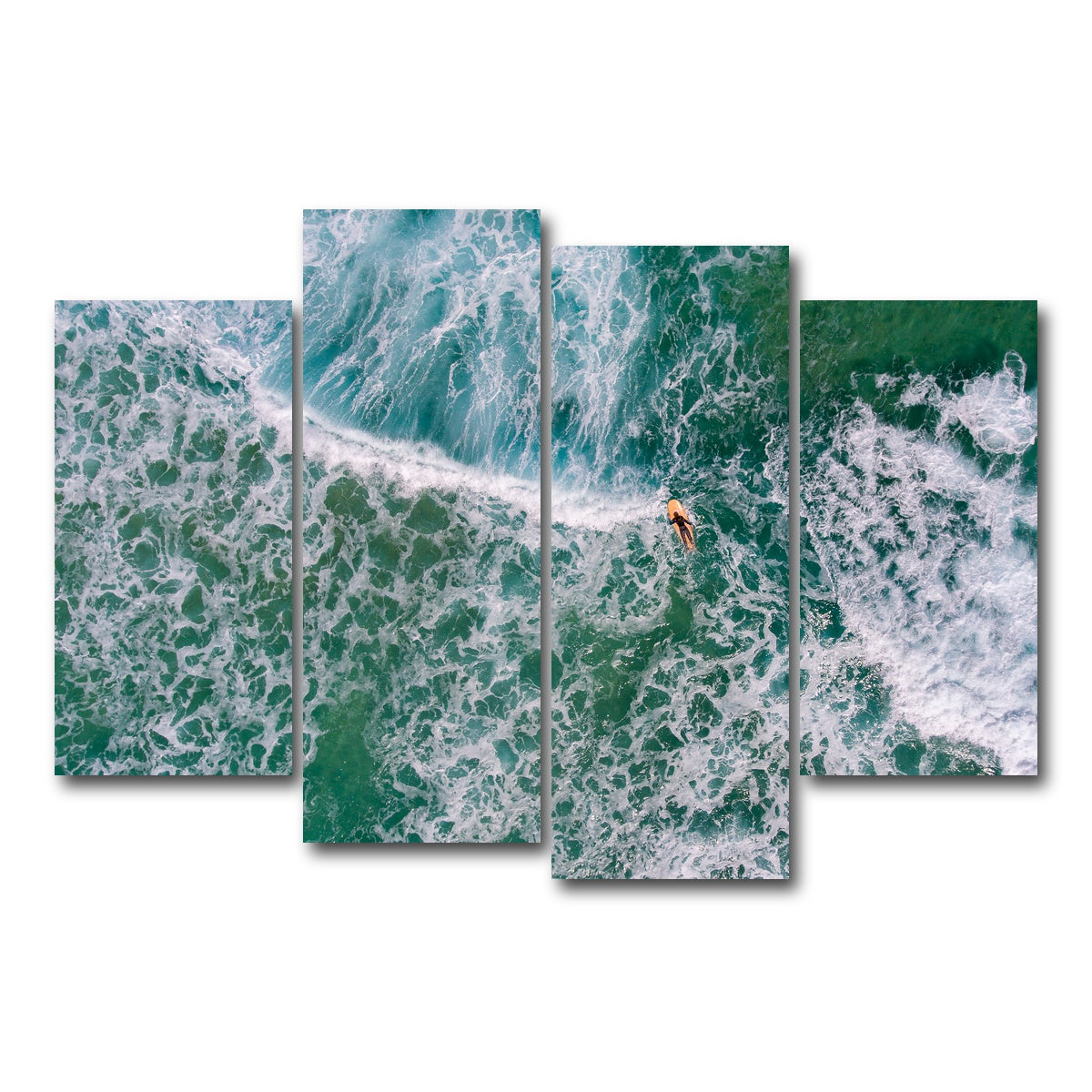 AUTO-MOCKUP WHITE | Paddling Out | 4 Piece | Gallery Wrap Canvas | group=4_short