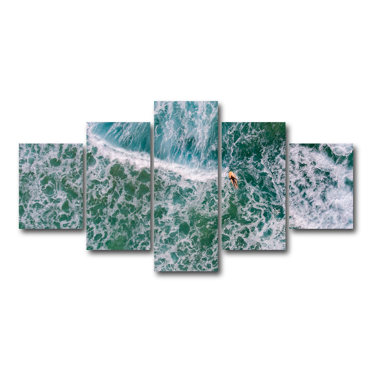 AUTO-MOCKUP WHITE | Paddling Out | 5 Piece | Gallery Wrap Canvas | group=5_short