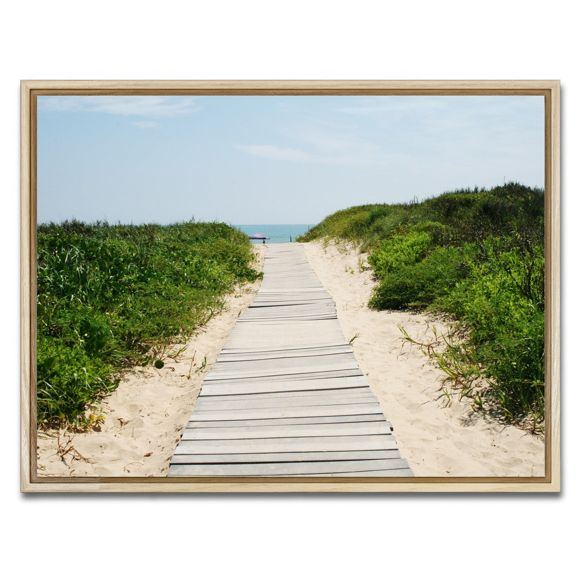 AUTO-MOCKUP WHITE | Padre Island Boardwalk | 1 Piece | Natural Framed Canvas | group=4x3
