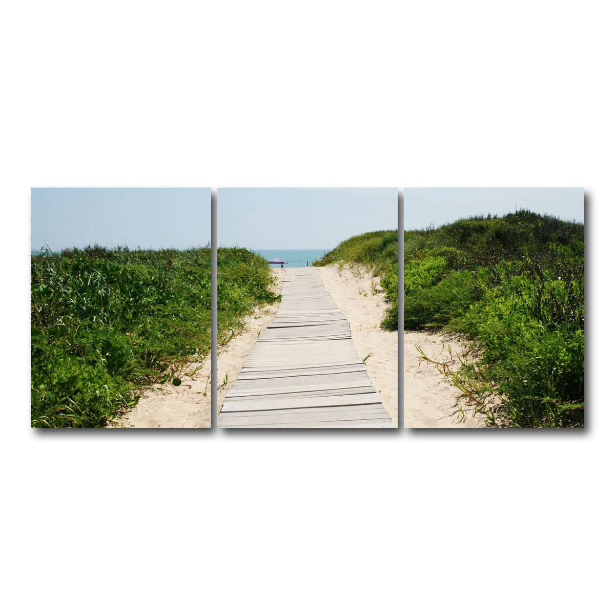AUTO-MOCKUP WHITE | Padre Island Boardwalk | 3 Piece | Gallery Wrap Canvas | group=18x24