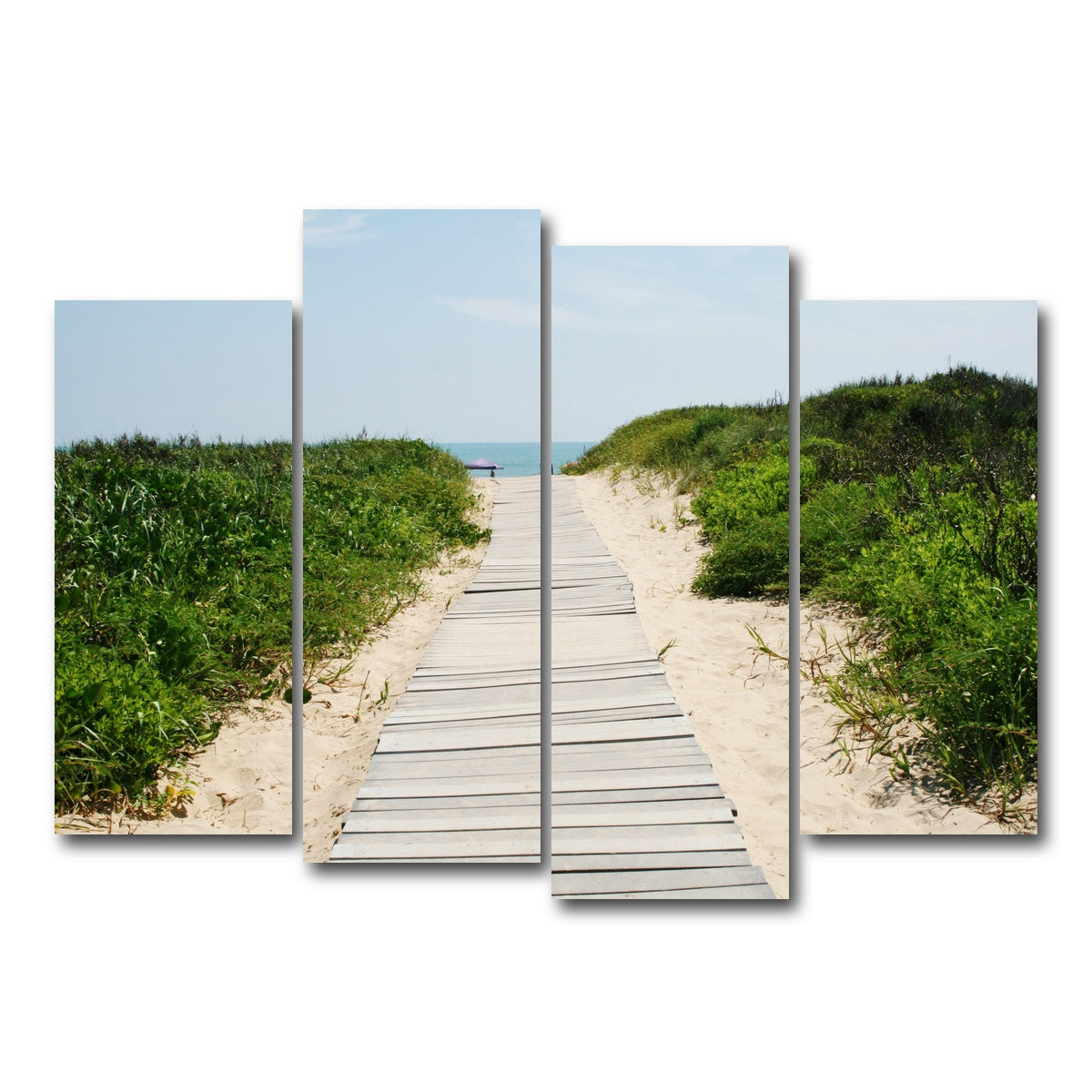 AUTO-MOCKUP WHITE | Padre Island Boardwalk | 4 Piece | Gallery Wrap Canvas | group=4_normal
