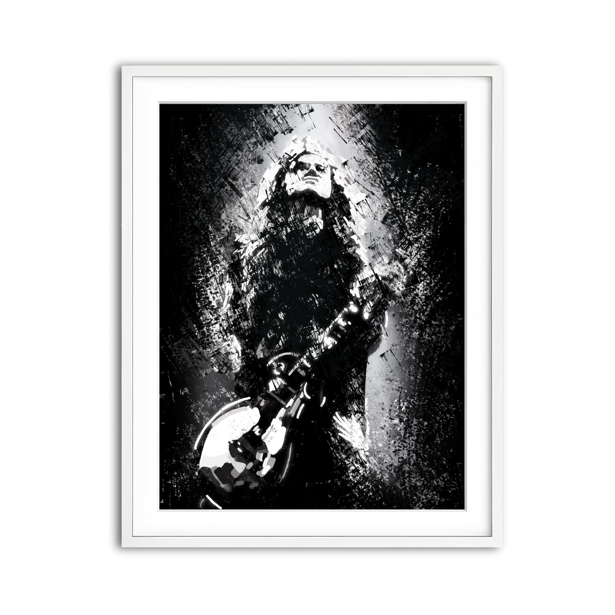 Framed Print 3x4 White