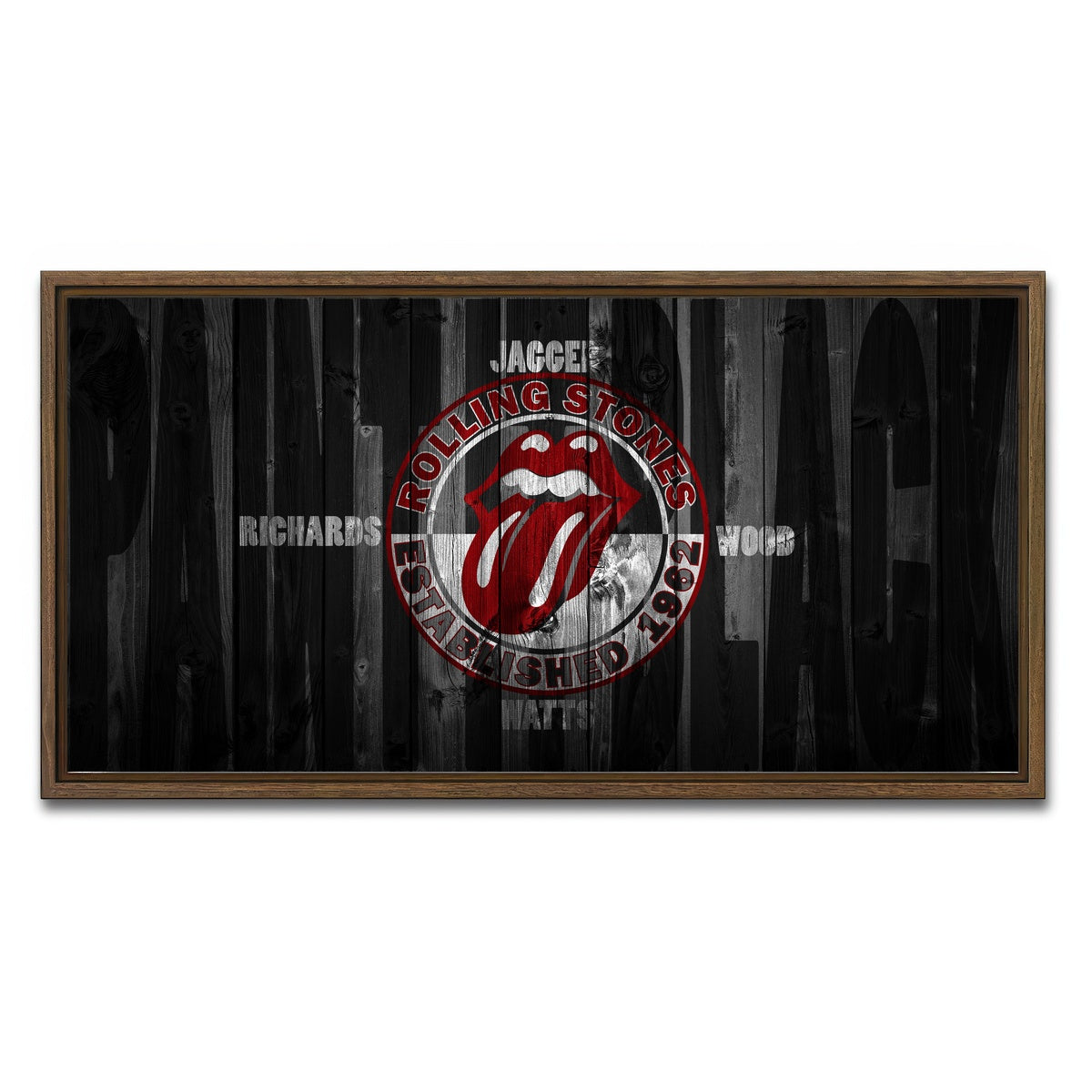AUTO-MOCKUP WHITE | Paint It Black | 1 Piece | Walnut Framed Canvas | group=2x1