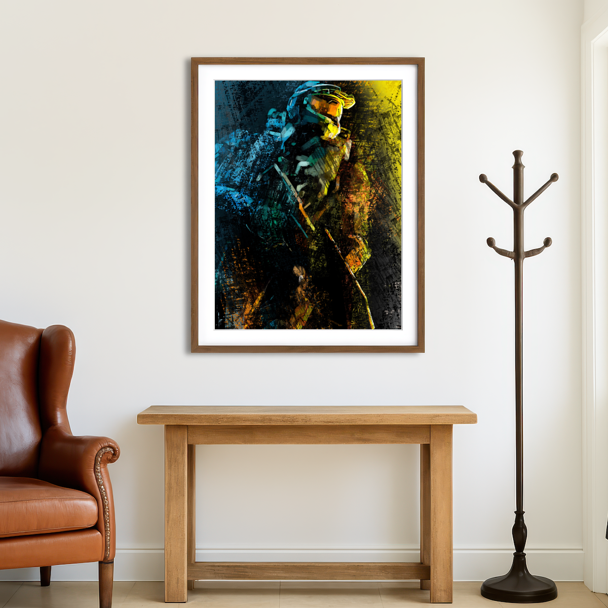 AUTO-MOCKUP ROOM | Painted Chief Wall Art