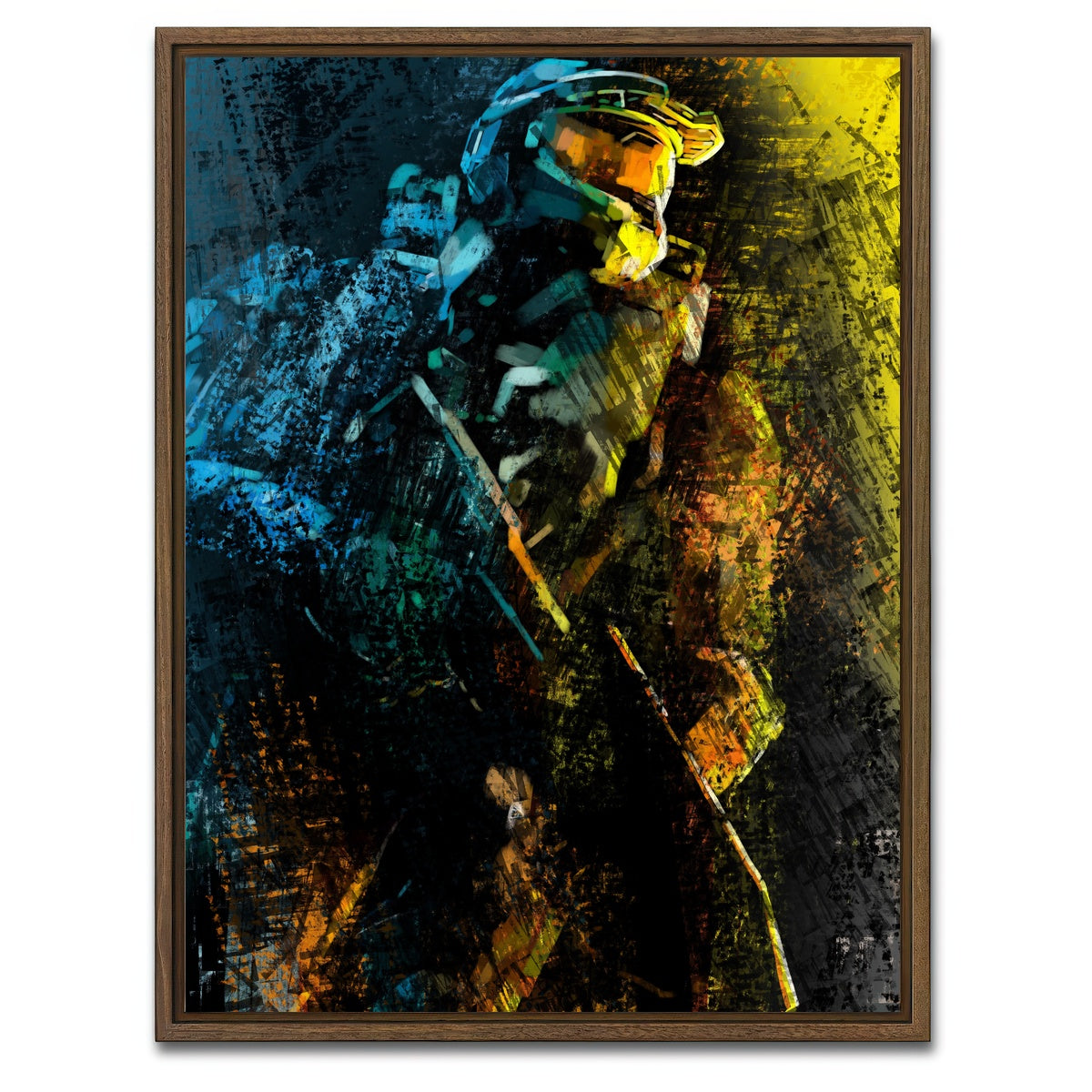 AUTO-MOCKUP WHITE | Painted Chief | 1 Piece | Walnut Framed Canvas | group=3x4