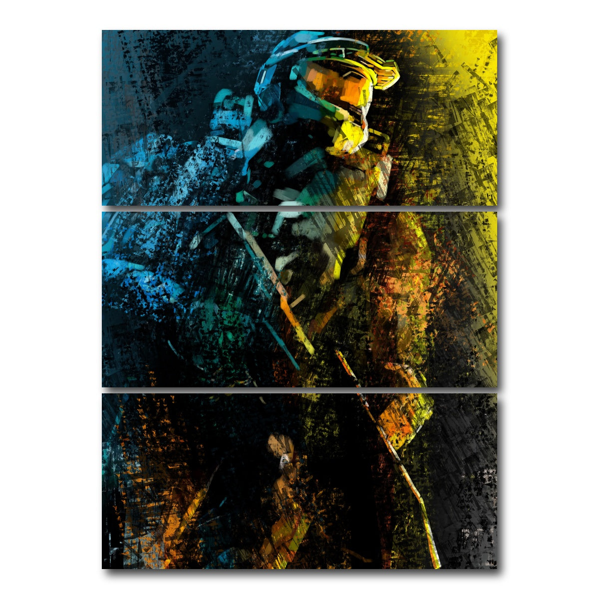 AUTO-MOCKUP WHITE | Painted Chief | 3 Piece | Gallery Wrap Canvas | group=8x18_stacked