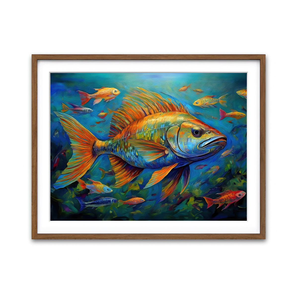 Framed Print 4x3 Walnut