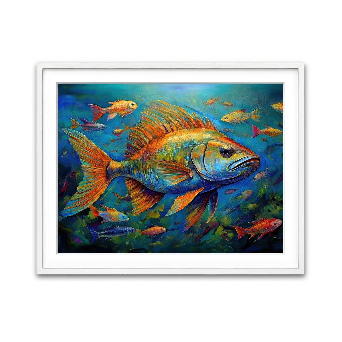 Framed Print 4x3 White