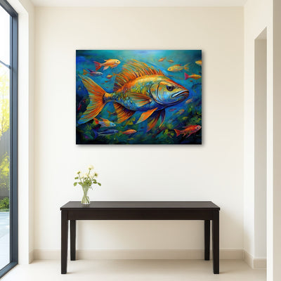 AUTO-MOCKUP ROOM | Painting art of fish