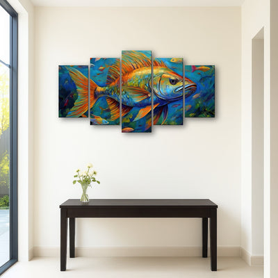 AUTO-MOCKUP ROOM | Painting art of fish