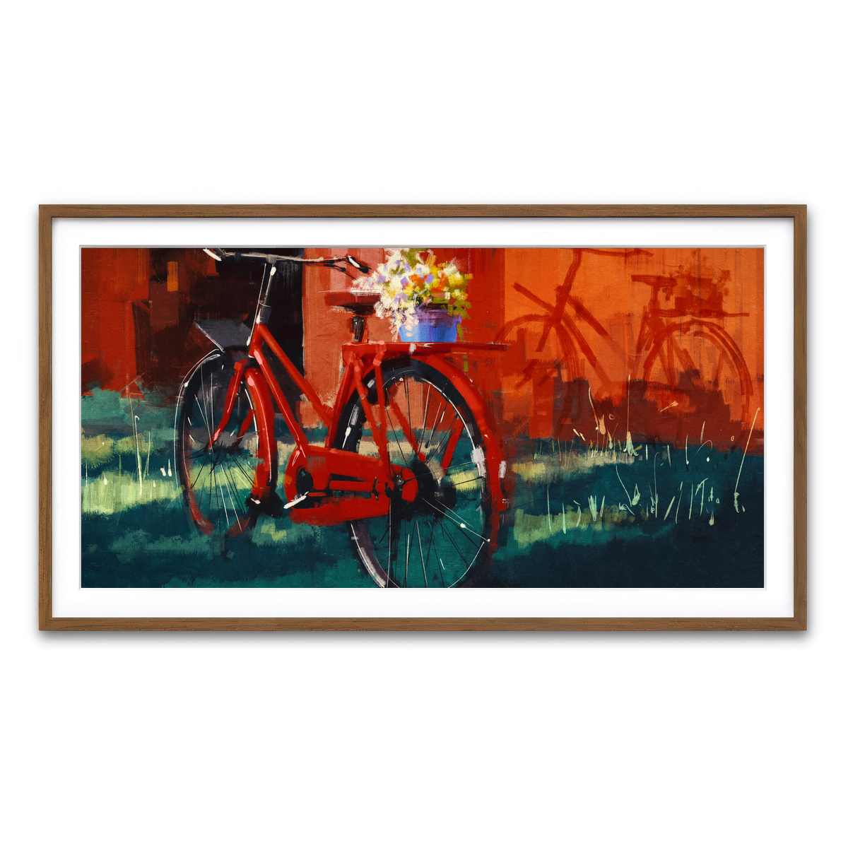 Framed Print 2x1 Walnut