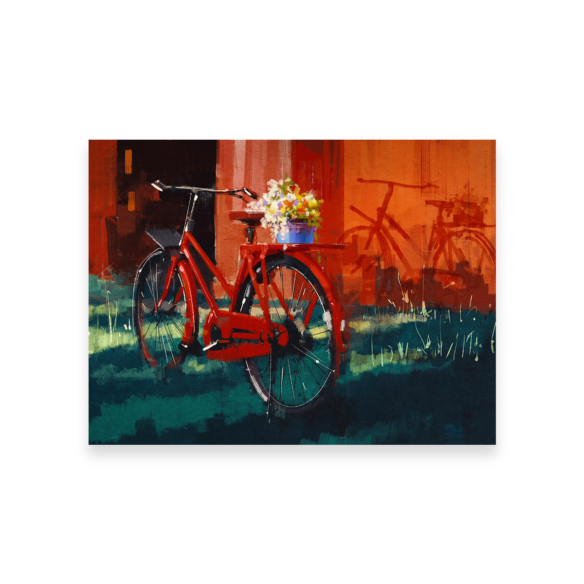 Painting of Vintage Bicycle Wall Art
