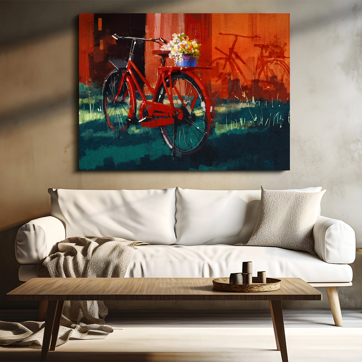Painting of Vintage Bicycle Wall Art