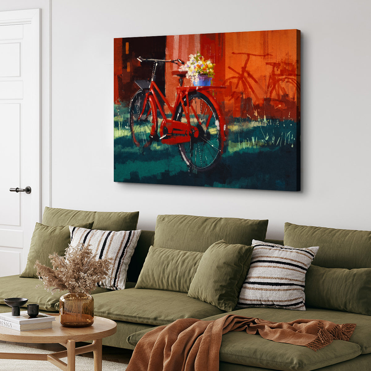 Painting of Vintage Bicycle Wall Art