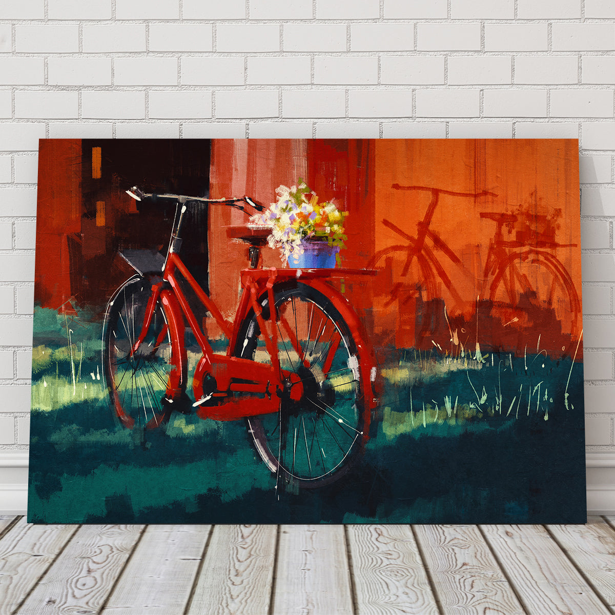Painting of Vintage Bicycle Wall Art