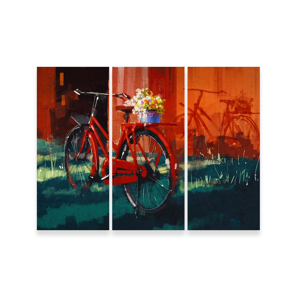 Painting of Vintage Bicycle Wall Art