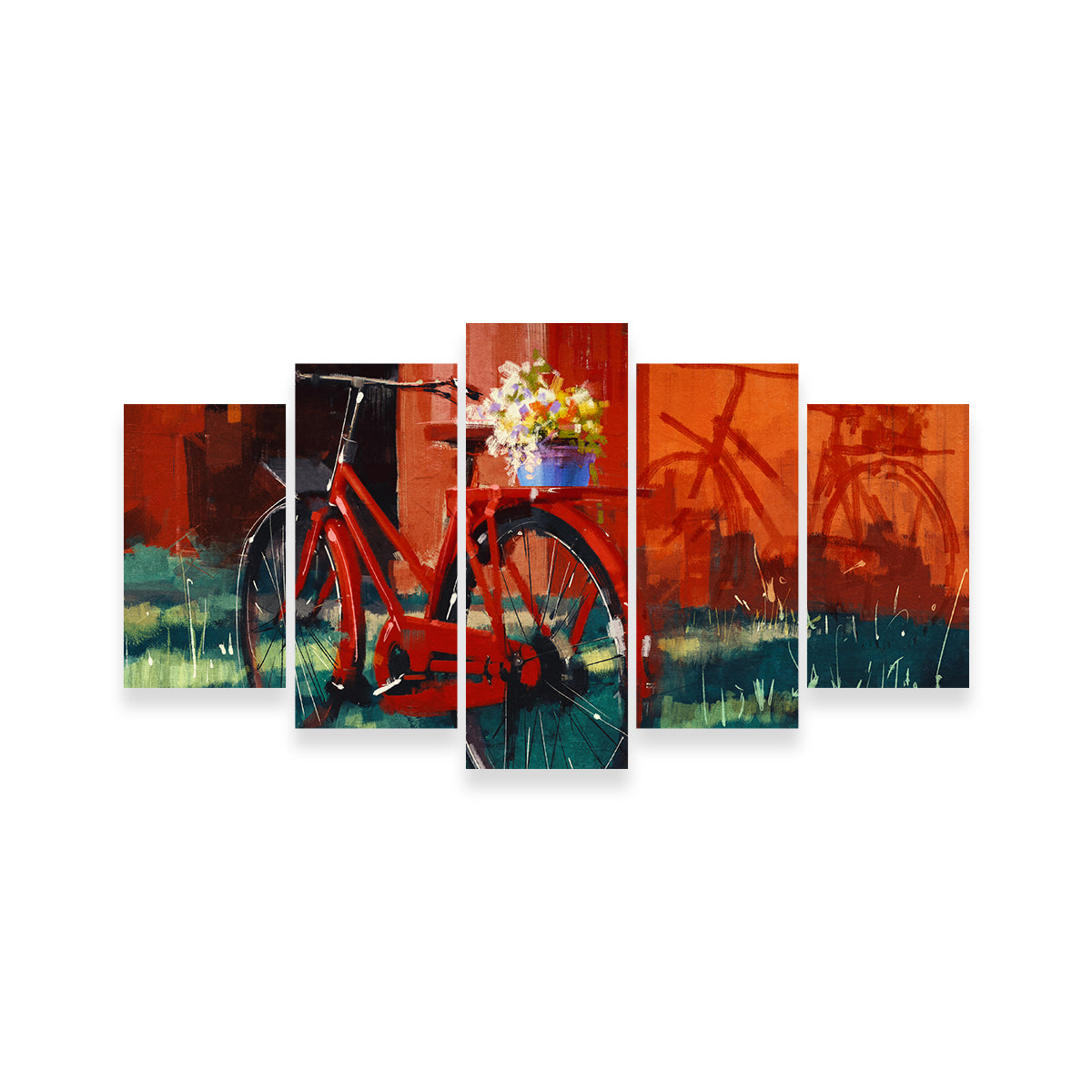 Painting of Vintage Bicycle Wall Art