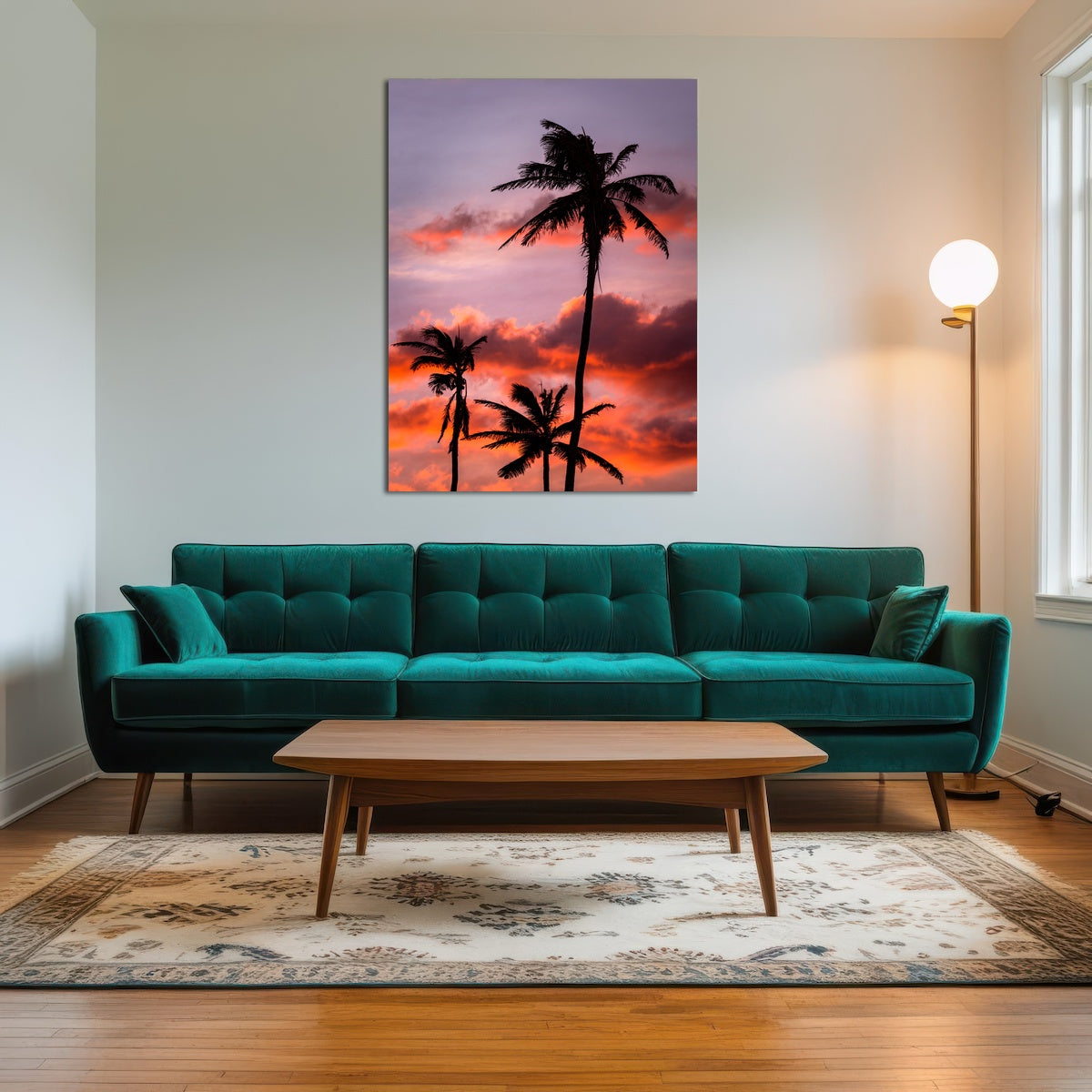 AUTO-MOCKUP ROOM | Palm Trees at Sunset