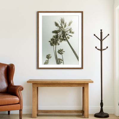 AUTO-MOCKUP ROOM | Palm Trees in the Sun Wall Art