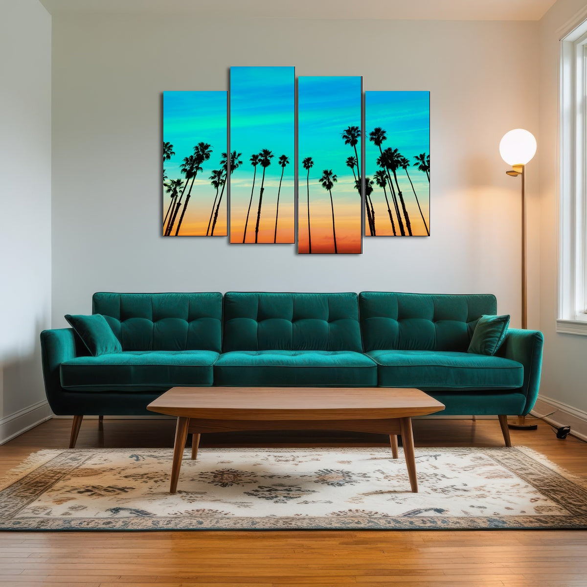 AUTO-MOCKUP ROOM | Palm tree Sunset Santa Barbara