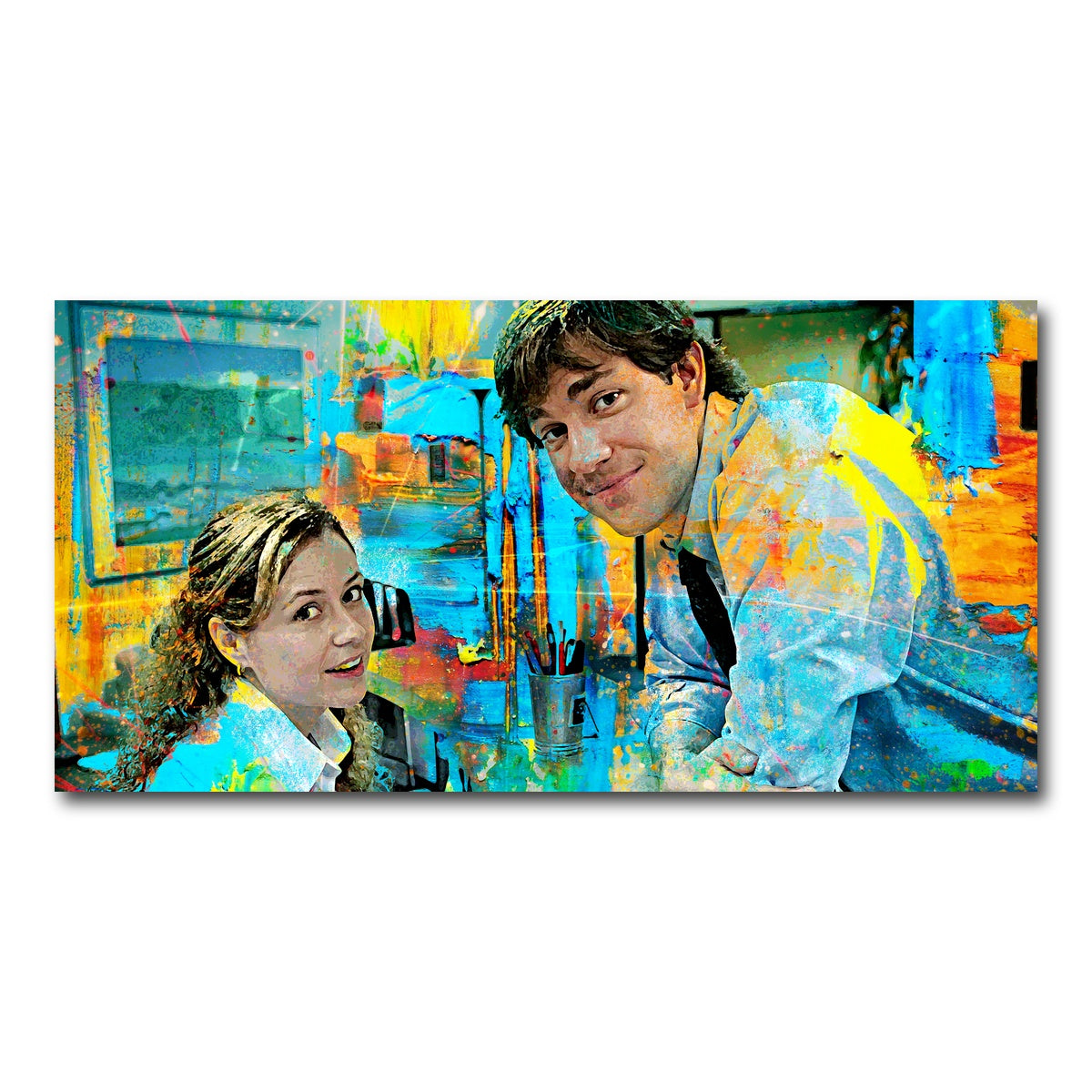 AUTO-MOCKUP WHITE | Pam & Jim | 1 Piece | Gallery Wrap Canvas | group=2x1