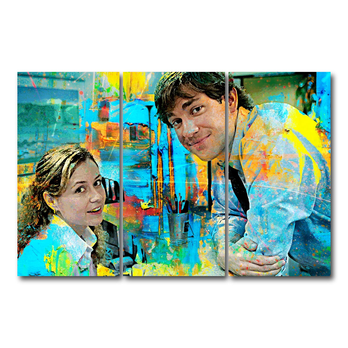 AUTO-MOCKUP WHITE | Pam & Jim | 3 Piece | Gallery Wrap Canvas | group=12x24