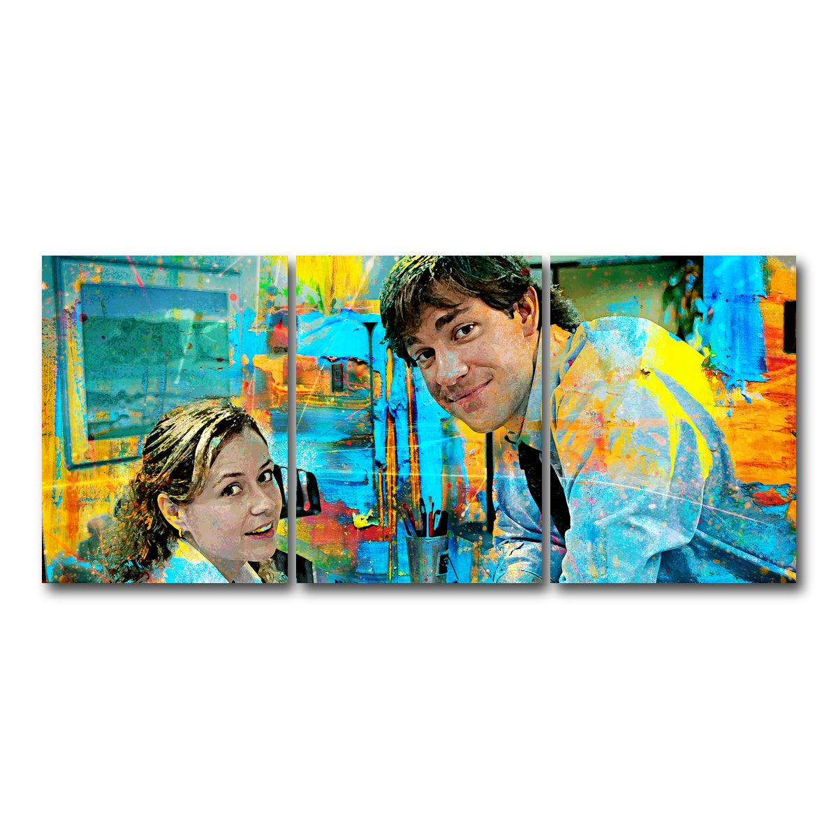 AUTO-MOCKUP WHITE | Pam & Jim | 3 Piece | Gallery Wrap Canvas | group=18x24