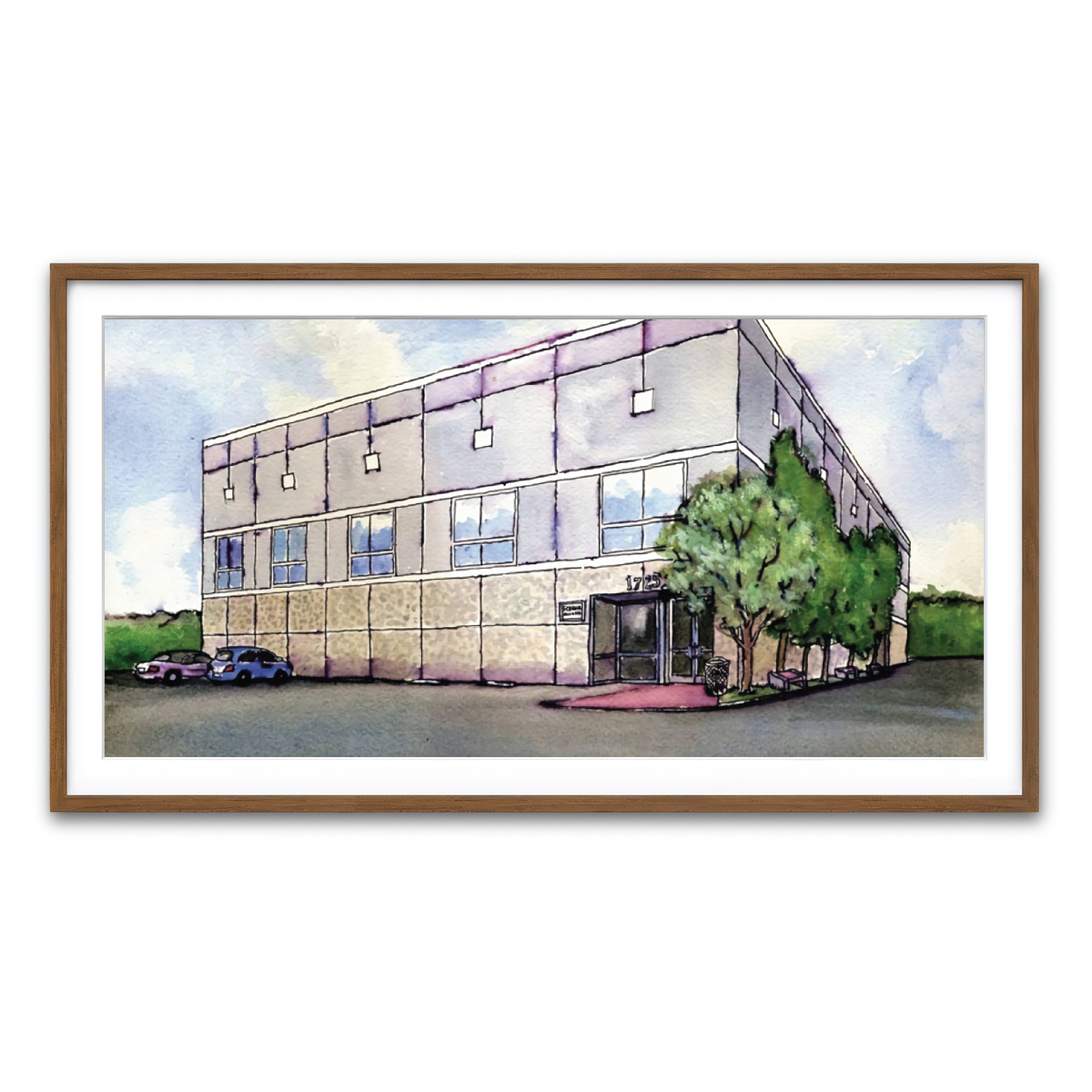 Framed Print 2x1 Walnut