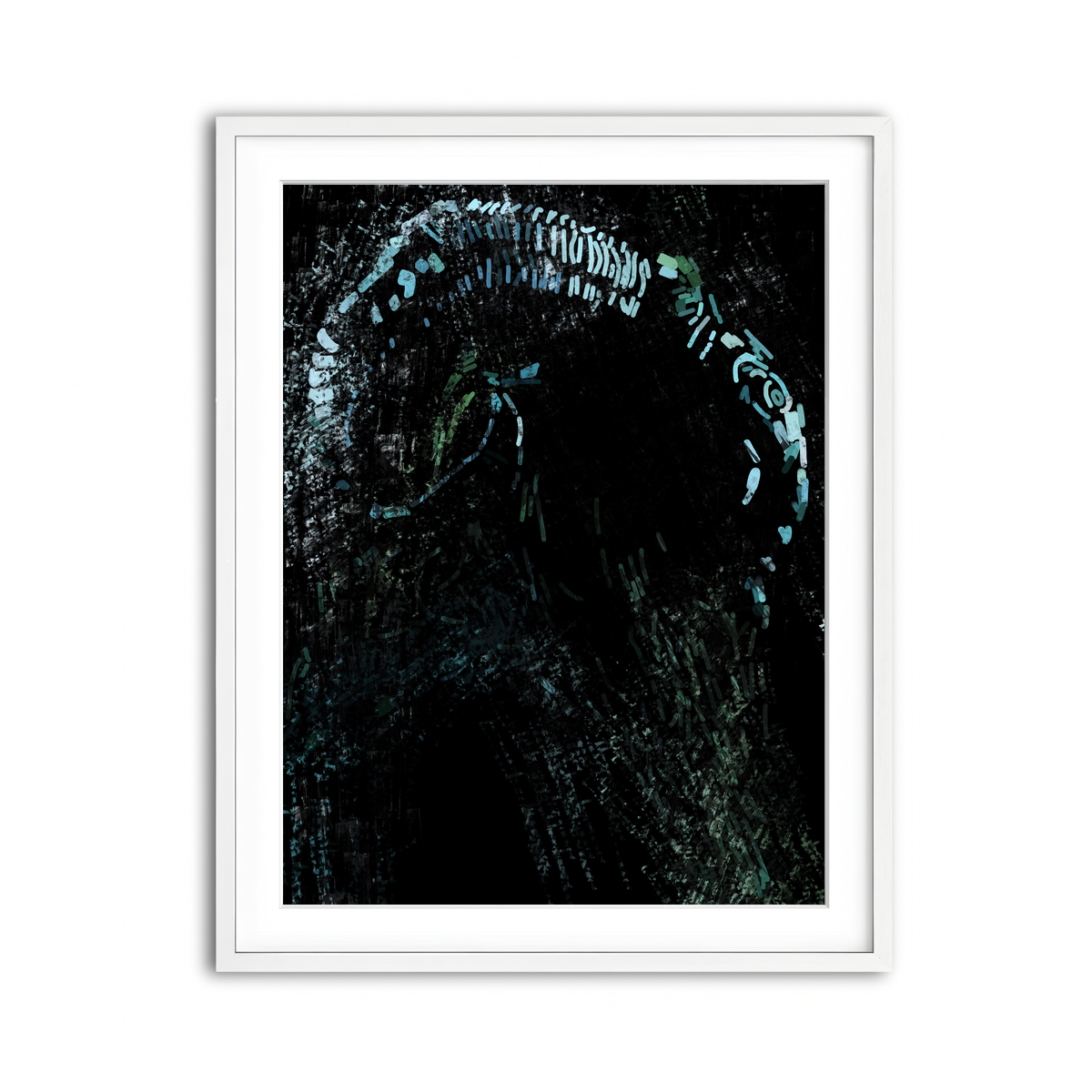 Framed Print 3x4 White